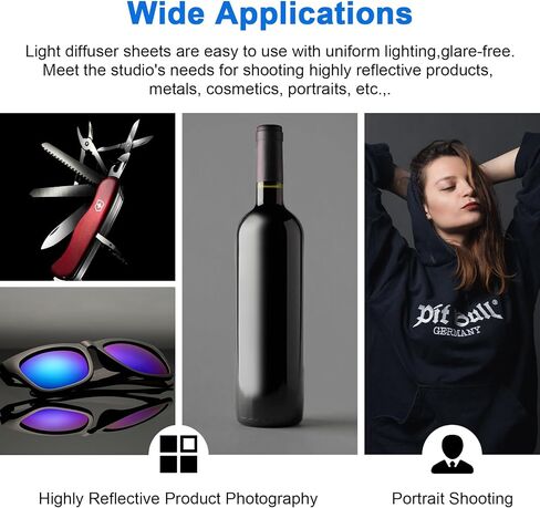 Selens Diffusion Paper Lighting Gel Diffuser Roll,59ftx47.2inch | Light Diffuser Sheet for Photo Studio Product Portrait Photography in Kuwait
