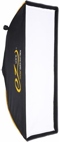 Glow EZ Lock 12x36 Quick Strip Rectangular Bowens Mount Softbox w/External & Internal Diffusers, Deflector Disk, Eggcrate Grid, Soft Box Speedring Adapter for Studio Speedlight Lighting in Kuwait