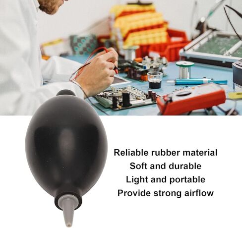 Jeanoko Bulb Blower Soft Durable Rubber Air Blower for Cleaning Electronics and Optical Equipment Portable 1 Unit in Kuwait