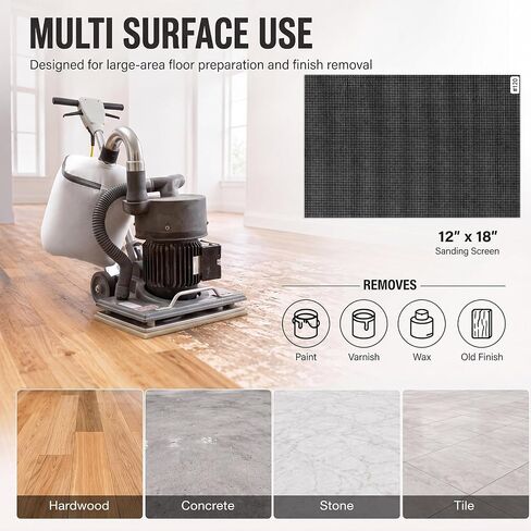 Batiyeer 15 Pack 12x18in Large Drywall Sanding Screen Sheet 60/120/180 Grit | Large Silicon Carbide Mesh Wet Dry Use Anti-Clog Reusable Sander Screens for Hardwood Floor, Drywall Sanding, Finish Removal in Kuwait