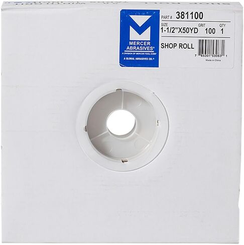 Mercer Industries 381060-1-1/2" x 50 Yards Shop Roll, 60 Grit in Kuwait