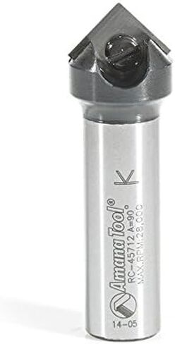 Amana Tool - RC-45711 In-Tech Insert Carbide V Groove 90 Deg x 11/16 Dia x 21/64 x 1/4 Inc in Saudi Arabia