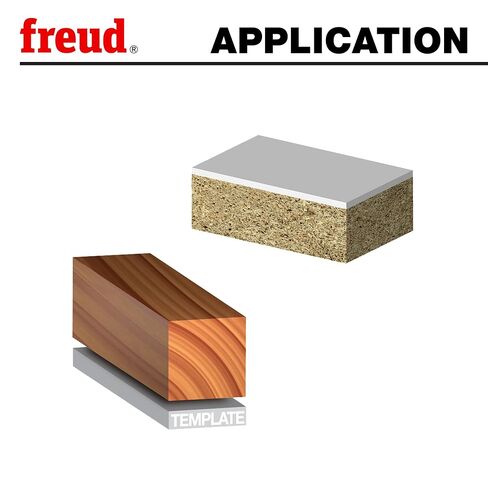 Freud 42-110: 1/2" (dia.) Bearing Flush Trim Bit with 1/2" shank, 1" carbide height in Kuwait