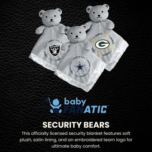 Baby Fanatic NFL Baby Security Blanket Bear Snuggle Toy for Newborn Boy Girl Unisex Stuffed Animal Officially Licensed- -Denver Broncos in Kuwait