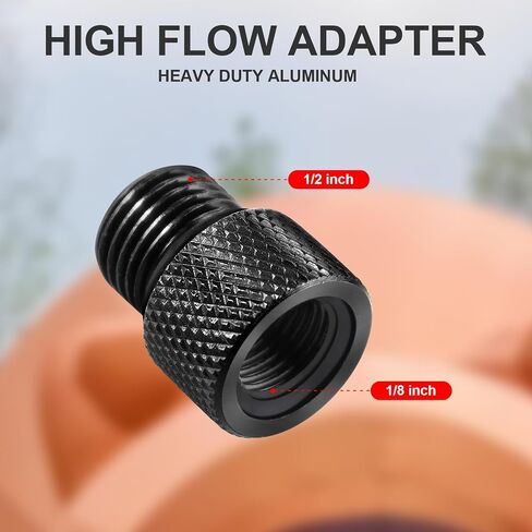 UHARBOUR Air Hose Nozzle 1/8" Set for Air Blow Gun 6 Pack | Rubber Air Compressor Nozzles with 1/2" Adapters & Extension Bar in Kuwait