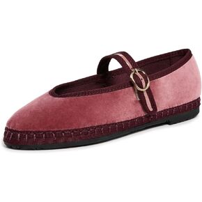 Flabelus Women's Pierre Velvet Mary Jane Flats in Saudi Arabia