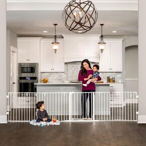 Regalo Safety 24"-192" Metal 2-in-1 Super Wide Baby Gate & Play Yard in Saudi Arabia
