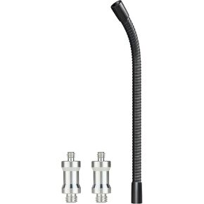 9 Inch Flexible Gooseneck Arm KN24-9, 1/4-20 and 3/8-16 Female Threads | Tripod Phone Mount Extension, Compact Flexible Camera Arm for Webcam, Phone Holder and Small Light, 2 Male Adapters in Kuwait