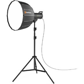 SL40 100W Softbox Lighting Kit with 110'' Adjustable Tripod | 27.6'' Softbox, 2700K–6500K Dimmable LED Studio Light, CRI 97+, Remote & App Control for Live Streaming and Video Record in Saudi Arabia