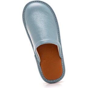 Cowhide Leather Slippers Womens Genuine Non-slip Home Bedroom Ladies Shoes House Slippers Comfy Indoor Outdoor Shoes in Saudi Arabia