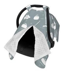 Winter Curling Sports Athlete Baby Car Seat Cover & Breastfeeding Nursing Cover - Breathable Stretch Fabric Multi-Use Nursing Cover for Breastfeeding in Kuwait