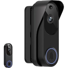 Doorbell Mount for Orbitell, Adjustable Swivel Angle (40° to 140°) Anti-Theft Bracket, Weatherproof Video Doorbell Holder, Mounting Bracket Holder Accessories for Apartment Rentals, Business - Black in Kuwait