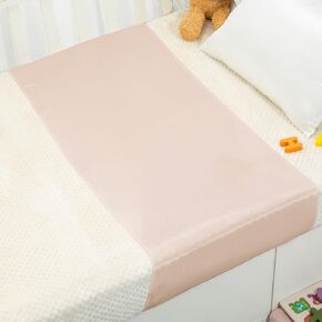 100% Mulberry Silk Crib Sleeve for Baby Hair Loss Prevention, Premium 23 Momme Natural Silk Bassinet Sheet for Bassinets/Cradles/Cots/Cribs (Champagne) in Saudi Arabia