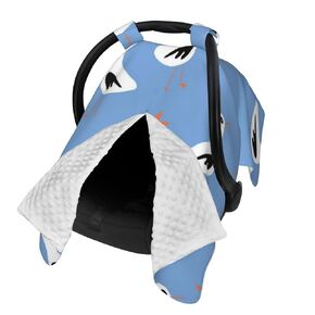Seagulls and Starfish Baby Car Seat Cover & Breastfeeding Nursing Cover - Breathable Stretch Fabric Multi-Use Nursing Cover for Breastfeeding in Kuwait