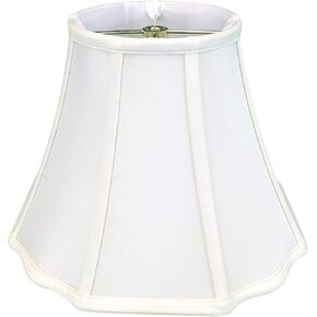 Royal Designs, Inc. Flare Bottom Outside Corner Scallop Lamp Shade, BS-701-14WH, White, 8 x 14 x 11 in Saudi Arabia