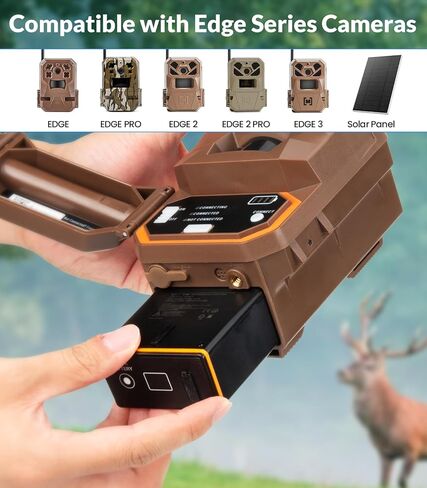 4-Pack 6000mAh Rechargeable Battery Pack for Moultrie Edge Cellular Trail Cameras - 20W Fast Charging - Power Mag Replacement Battery for Moultrie Edge, Edge Pro, Edge 2, Edge 2 Pro, Edge 3 in Saudi Arabia