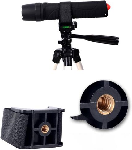 Qianly Flashlight Mount Clip Holder Bike Handlebar Grip Stand Tripod Easy Installation Brackets Fishing Lamp Mount Clamp for 20mm to 50mm Torch in Kuwait