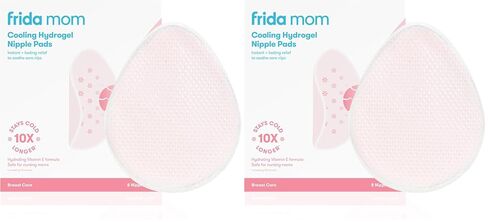 Frida Mom Nursing Pads,Cooling Hydrogel Nipple Pads for Hydration and Soothing Sore Nipples,Breastfeeding Essentials,8ct,(Pack of 2) in Kuwait