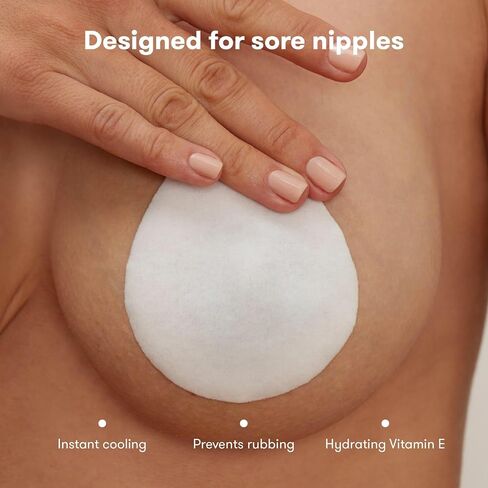 Frida Mom Nursing Pads,Cooling Hydrogel Nipple Pads for Hydration and Soothing Sore Nipples,Breastfeeding Essentials,8ct,(Pack of 2) in Kuwait