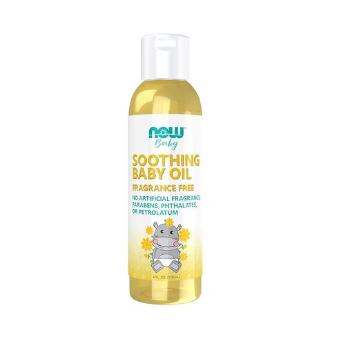 NOW Baby, Soothing Baby Oil, Fragrance Free, 4-Ounce in Kuwait