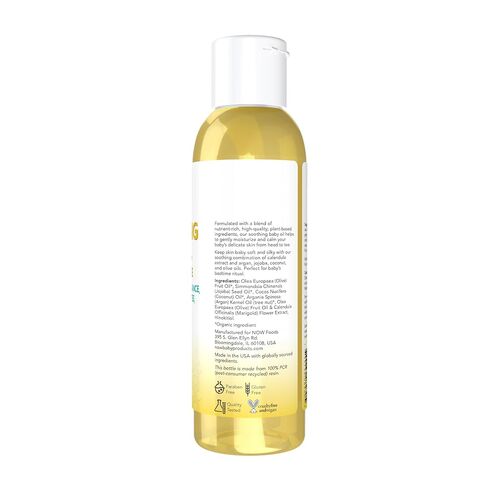 NOW Baby, Soothing Baby Oil, Fragrance Free, 4-Ounce in Kuwait
