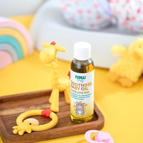 NOW Baby, Soothing Baby Oil, Fragrance Free, 4-Ounce in Kuwait