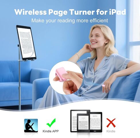 True Touch Scrolling Ring: End Finger Strain! Wireless Remote for Comfortable TikTok, Video & Page Control on iPhone/iPad/Android (Portrait/Landscape) in Kuwait