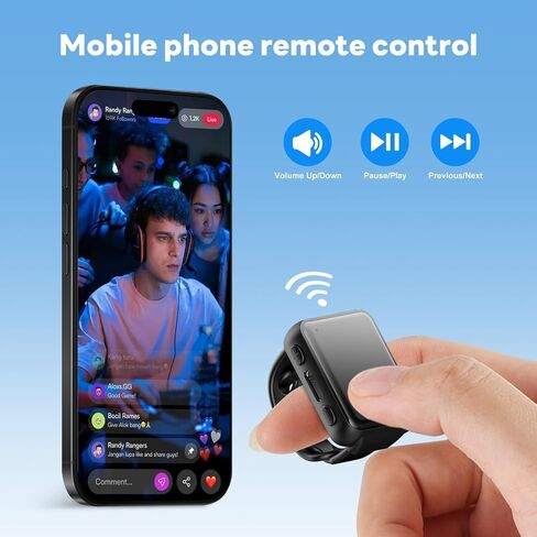 True Touch Scrolling Ring: End Finger Strain! Wireless Remote for Comfortable TikTok, Video & Page Control on iPhone/iPad/Android (Portrait/Landscape) in Kuwait