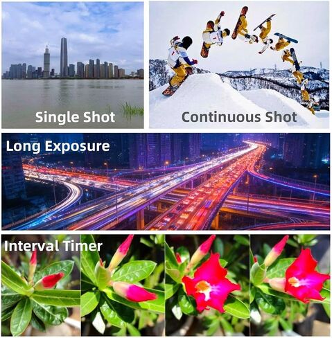 Timer Remote Control Switch Intervalometer Shutter Release Cable Cord Compatible with Canon EOS 7D 7D Mark II 6D Mark II 5D 5DS Mark II III IV 1D Mark II III and More - TC80N3 in Kuwait