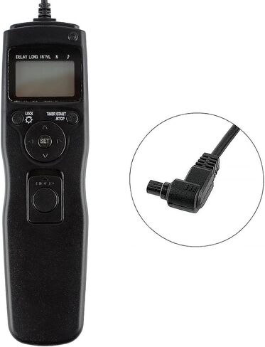 Timer Remote Control Switch Intervalometer Shutter Release Cable Cord Compatible with Canon EOS 7D 7D Mark II 6D Mark II 5D 5DS Mark II III IV 1D Mark II III and More - TC80N3 in Kuwait