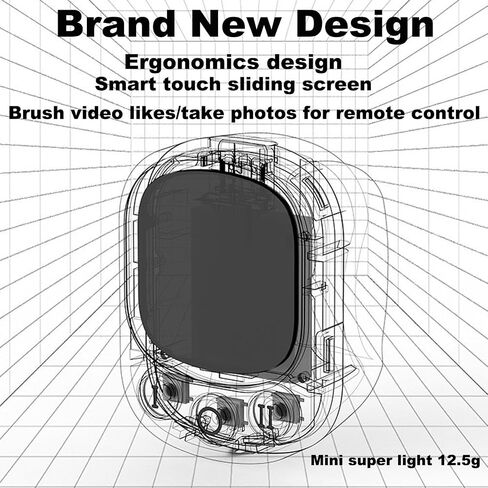 Tiktok Scrolling Ring,Air Finger Ring Mouse with a Touchpad, Portable Handheld Bluetooth 5.4 Wireless Scroller Remote Control Page Turner for i-Phone/i-Pad/Android/PC/Camera/Video Recording/Kindle App in Kuwait
