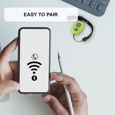 CamKix Camera Shutter Remote Control with Bluetooth Wireless Technology - Create Amazing Photos and Videos Hands-Free - Works with Most Smartphones and Tablets (iOS and Android) in Kuwait