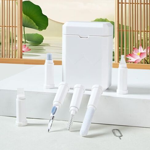 Cleaner Kit for Earphones, Multi-Tool Phone Cleaning Kit, Cell Phone Cleaning Repair & Recovery Charging Port, Easy to Store and Carry Design in Kuwait