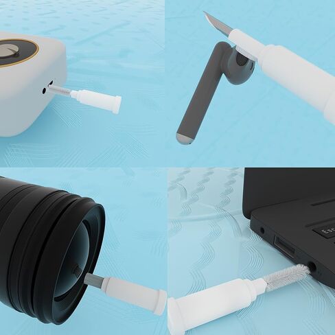 Cleaner Kit for Earphones, Multi-Tool Phone Cleaning Kit, Cell Phone Cleaning Repair & Recovery Charging Port, Easy to Store and Carry Design in Kuwait