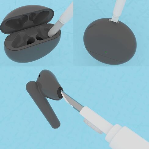 Cleaner Kit for Earphones, Multi-Tool Phone Cleaning Kit, Cell Phone Cleaning Repair & Recovery Charging Port, Easy to Store and Carry Design in Kuwait