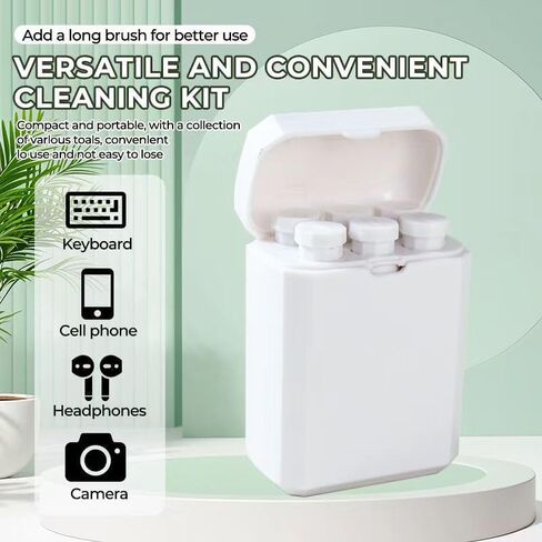 Cleaner Kit for Earphones, Multi-Tool Phone Cleaning Kit, Cell Phone Cleaning Repair & Recovery Charging Port, Easy to Store and Carry Design in Kuwait
