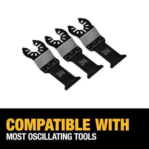 DEWALT 1-1/4 In, Titanium Oscillating Tool Blade For Wood with Nails, 3 Pack, (DWA4203-3) in Kuwait