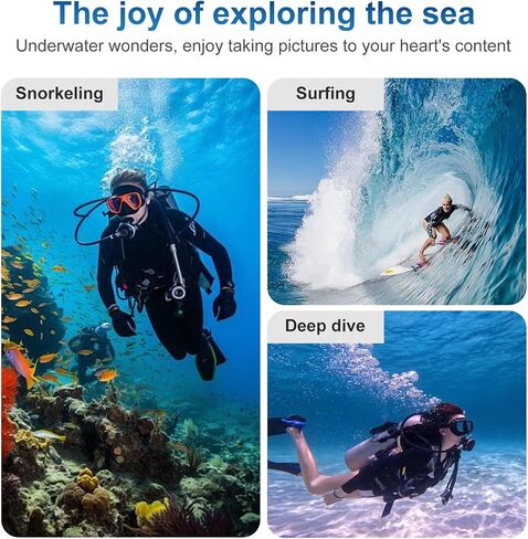Waterproof Diving Case for DJI Osmo Action 6 Camera, 45M 45M/148FT Diving Housing Shell Action 6 Underwater Camera Snorkeling with 1/4 Adapter Mount, Action6 Accessories Kit in Kuwait