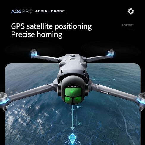 GPS Drone with 4K UHD Camera for Adults, Airdrop Drones, Obstacle Avoidance, One-Key Payload Drop Delivery Function, 4.5 Inch Screen Remote Controller, Foldable FPV Quadcopter with Auto Return, Long Flight Time, Ideal for Outdoor Shooting Camping Fishing  in Kuwait