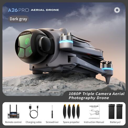 GPS Drone with 4K UHD Camera for Adults, Airdrop Drones, Obstacle Avoidance, One-Key Payload Drop Delivery Function, 4.5 Inch Screen Remote Controller, Foldable FPV Quadcopter with Auto Return, Long Flight Time, Ideal for Outdoor Shooting Camping Fishing  in Kuwait