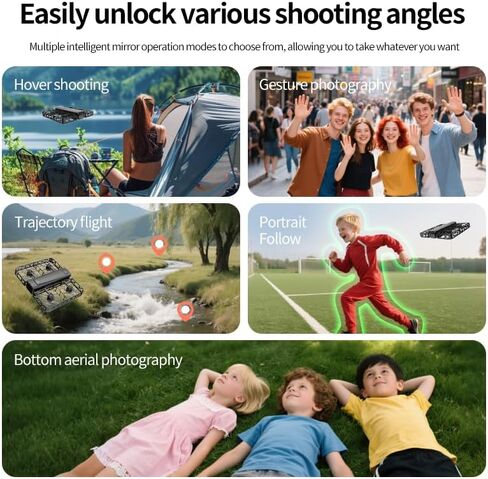 Adult 2K Dual Camera Drone with 4.5" LCD Screen Remote Control (No Phone Needed), Brushless Motor FPV Quadcopter, Under 249g Mini Drone, Portable Design, Optical Flow Stable Hover, Follow Me, 360° Flip, Beginner-Friendly Drone in Kuwait