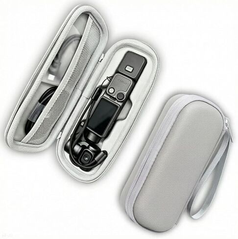 Hard EVA Carrying Case Compatible with DJI Osmo Pocket 4, Portable Travel Storage Bag Protective Shell Cover for Handheld Gimbal Camera, Mic 3 Transmitter, Data Cable and Accessories in Kuwait