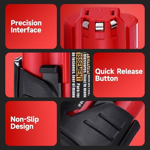 2 Pack M12 4.0Ah Replacement Battery for Milwaukee 12V Cordless Tools | Compatible with Milwaukee M12 48-11-2401 48-11-2402 48-11-2411 48-11-2420 in Saudi Arabia
