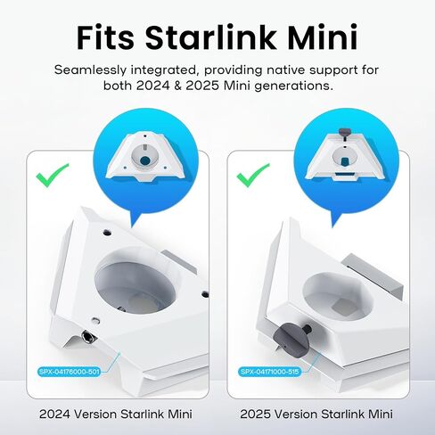 Starlink Mini Battery Pack, Starlink Battery 95Wh Portable Power Supply, 19V/5Ah Output, IP65 Waterproof, DC 25.2V/3A Adapter, Plug-and-Play Power Bank Compatible with Starlink Mini X in Kuwait