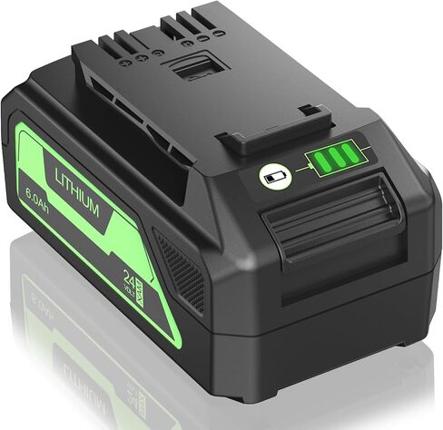 6000mAh High Capacity Battery Replacement for Greenworks 24V Battery | Compatible with 29842 29852 LB24A020 BAG709 BAG708and All 24V Cordless Tools, Delivering Extended runtime. in Saudi Arabia