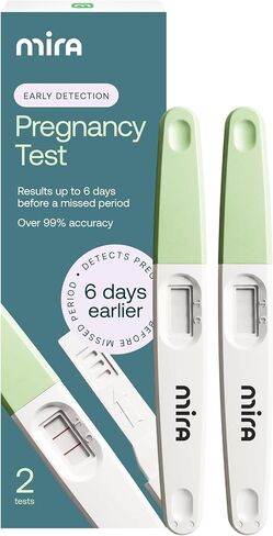 Mira Early Detection Pregnancy Test, 10 MIU/mL hCG Sensitivity, 2 Tests in Kuwait