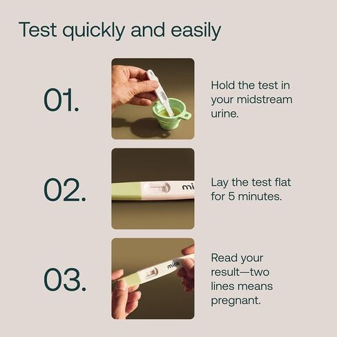 Mira Early Detection Pregnancy Test, 10 MIU/mL hCG Sensitivity, 2 Tests in Kuwait
