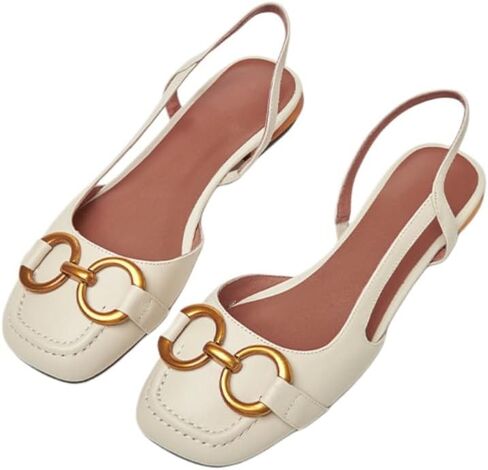 Retro low-heeled women's sandals for women, large size, comfortable and breathable, suitable for daily use, outdoor activities and commuting. in Kuwait