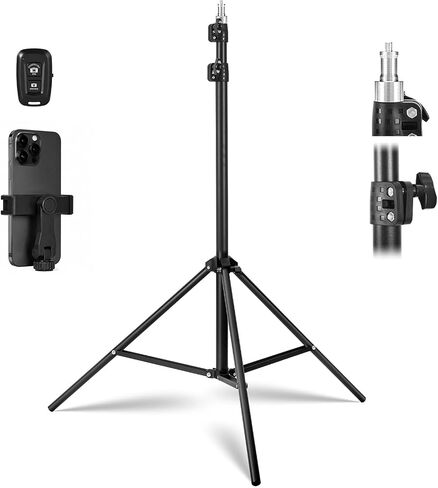 Light Stand for Photography,69in - 86in Portable Extendable Photo Video Tripod Stand,Heavy Duty Light Stand Lighting Tripod with 1/4" Screw for Strobe Light/Webcams/Cameras/Softbo in Kuwait