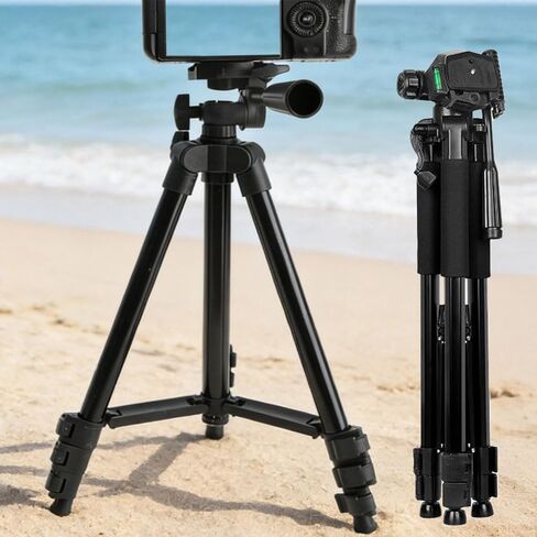 1 Piece Portable Foldable Black Desktop Camera Tripod Stand for Nikon Sony Samsung Olympus DSLR Camera Tripod Load Capacity,Under 2kg in Kuwait